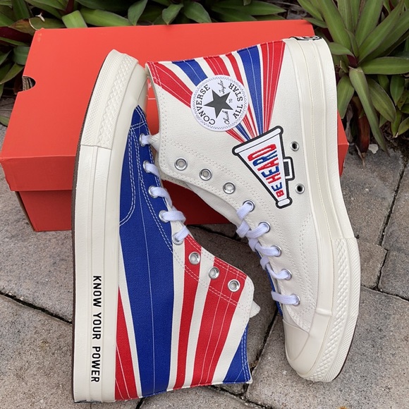 CONVERSE CHUCK 70 HI WMNS 169912C
CHUCK 70 HI
EGRET/RUSH BLUE/UNIVERSITY RED - Picture 11 of 16